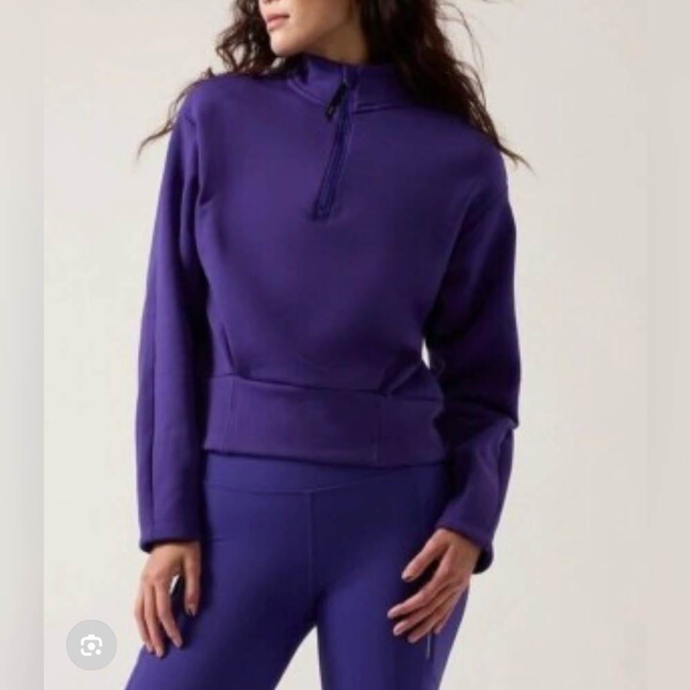 Athleta Altitude Polartec Half Zip Sweatshirt Small